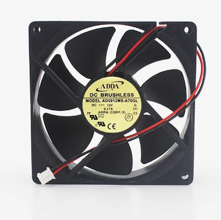 Original ADDA AD0912MS-A70GL Cooling Fan 12V 0.17A 2.04W 2wires AD0912MS-A70GL Fans